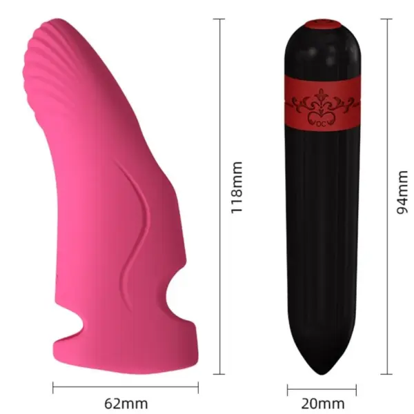 ARMONY - Vibrador dedal fucsia para placer intenso