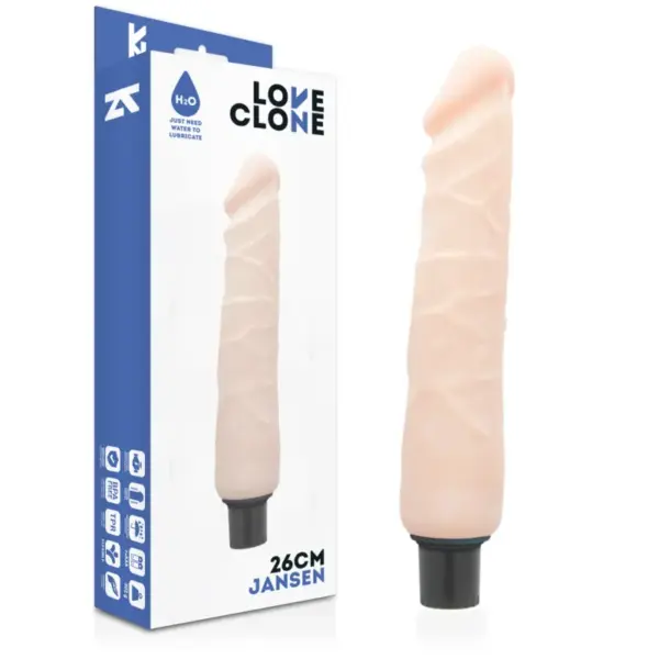 LOVECLONE - Vibrador realista con tecnología de lubricación automática de 26 cm - Imagen 2