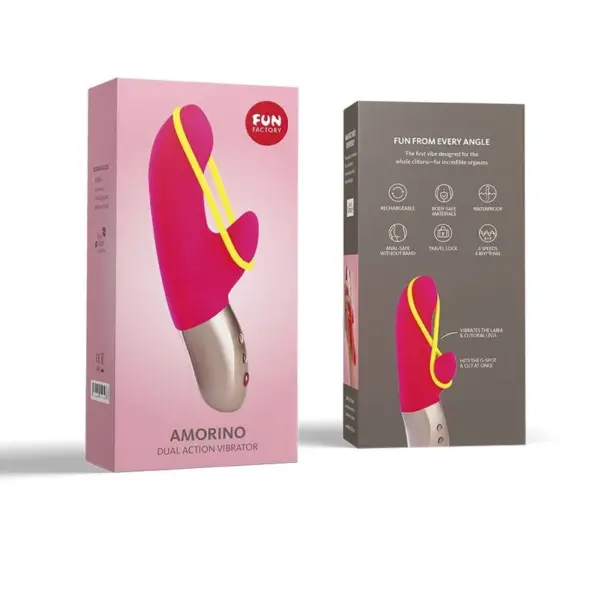 Fun Factory - Rosa Amorino/Amarillo Fluor MiniVibrador - Imagen 2