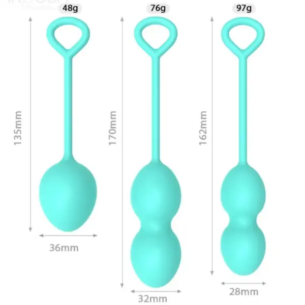 Armony - Anabiosis Pesas Vaginales 3 Niveles Verde - Imagen 6