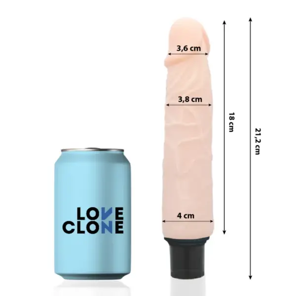 LOVECLONE - Vibrador realista con autolubricación de 21.2 cm