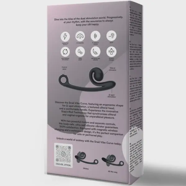 SNAIL VIBE - Vibrador negro para estimulación del punto G - Imagen 5