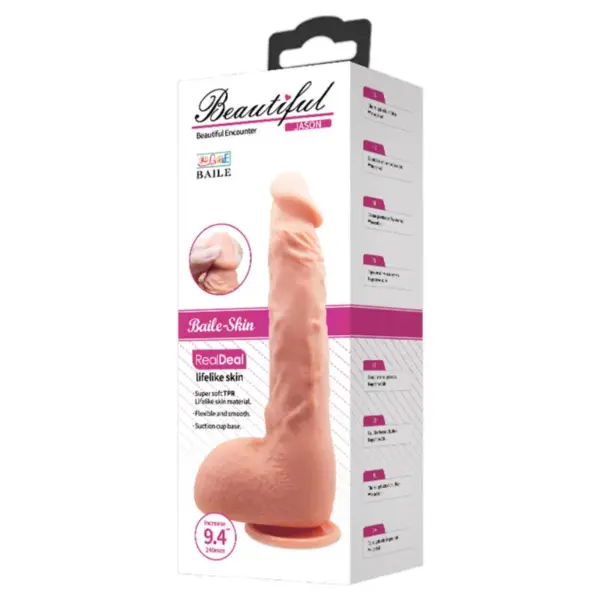 BAILE - DILDO REALISTICO JASON NATURAL 24 CM - Imagen 4