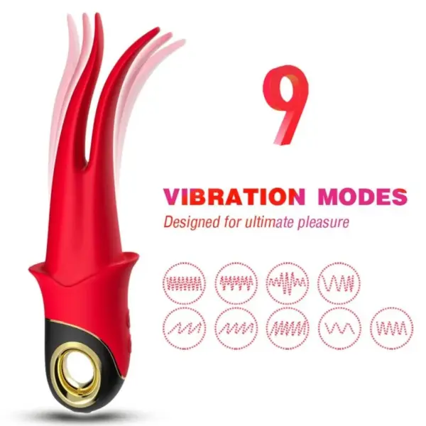 ARMONY - Vibrador pinza rojo para placer intensificado