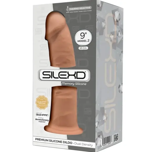 SILEXD - Modelo 2 Pene Realista Silicona Premium Silexpan Caramelo 23 cm - Imagen 3