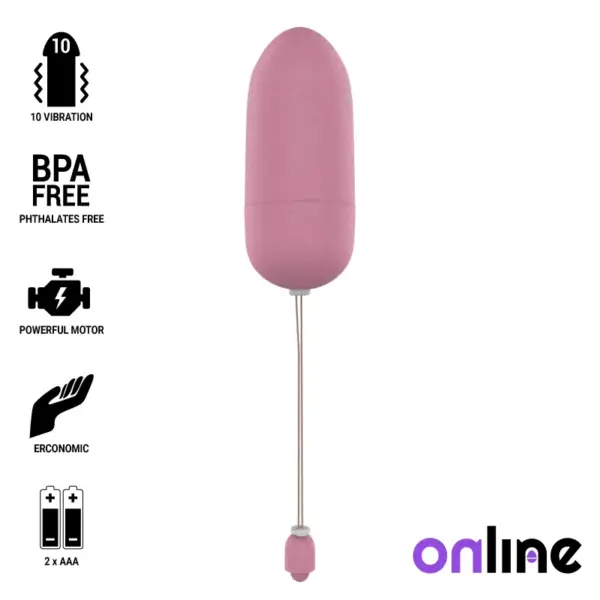 ONLINE - Huevo Vibrador Waterproof Rosa