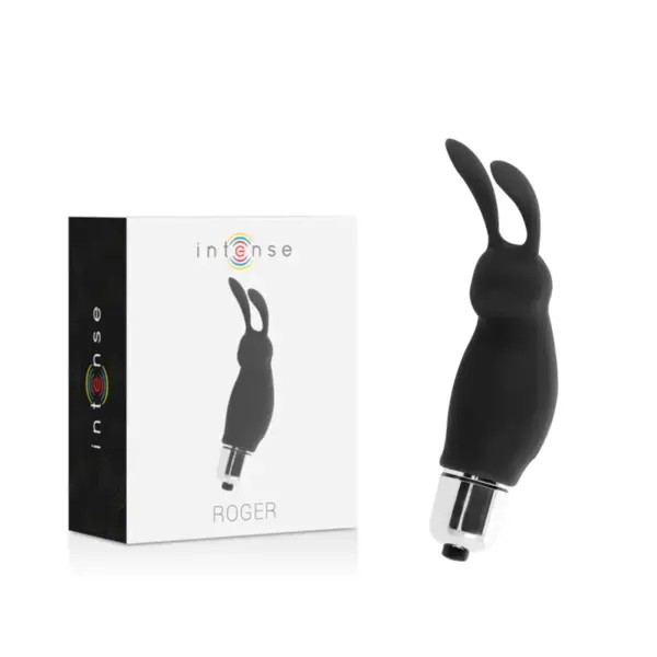 Intense - Vibrador Rabbit Roger Negro para Placer Sin Límites