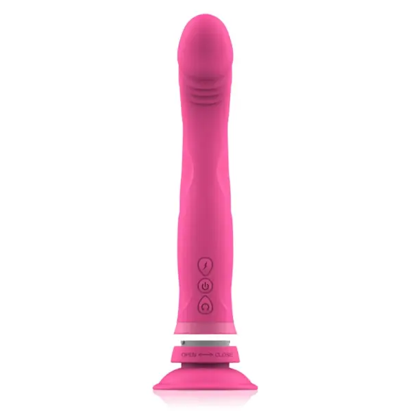 Intense - Michelangelo Dildo Vibrador Silicona Rosa - Imagen 4