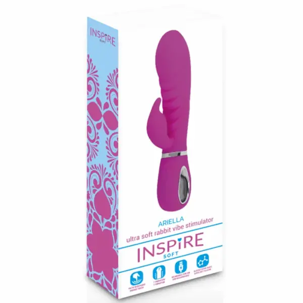 Inspire Soft - Vibrador Ariella Rosa con Estimulador Clitoriano - Imagen 3