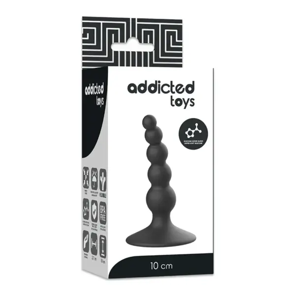 ADDICTED TOYS - Plug Anal Sexual de 10 cm Negro - Imagen 5