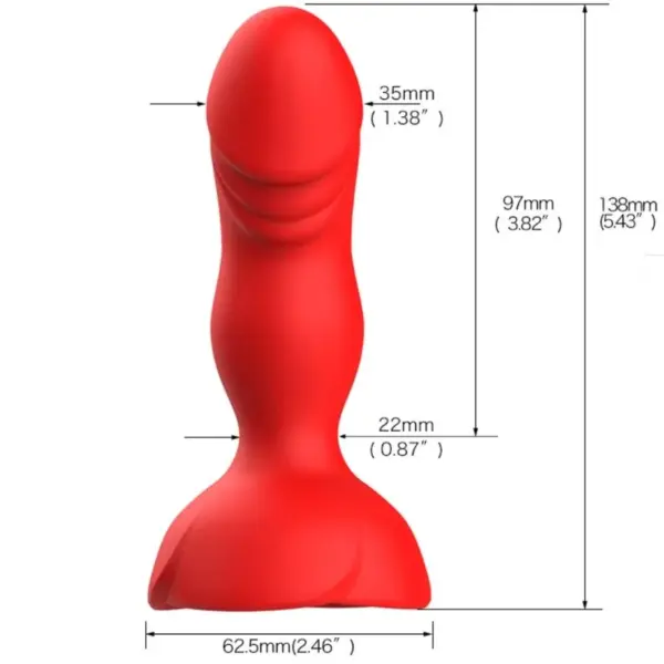 ARMONY - Vibrador y Plug Anal Control Remoto Rosa - Imagen 4