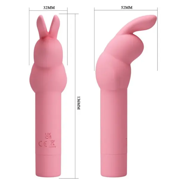 Pretty Love - Vibrador conejo de silicona rosa Gerardo - Imagen 7