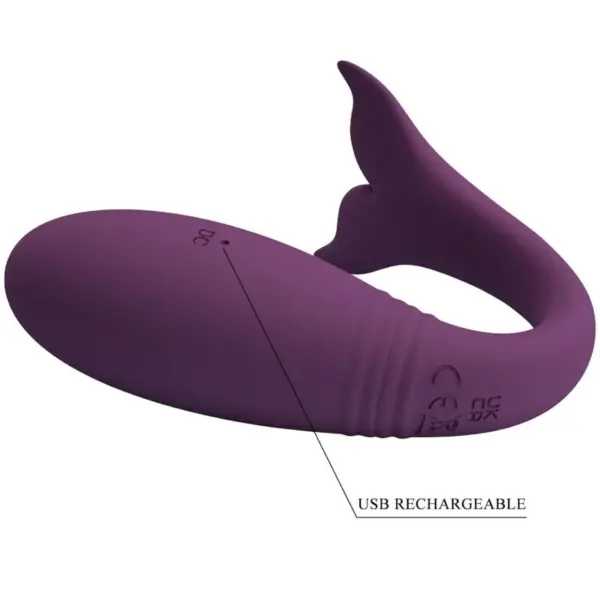 Pretty Love - Vibrador rabbit con licking morado - Imagen 7