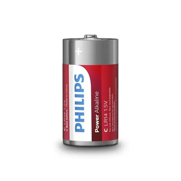 PHILIPS - POWER ALKALINE PILA C LR14 BLISTER*2 - Imagen 2