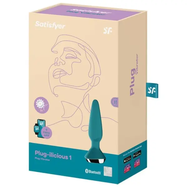 Satisfyer - Plug Ilicious 1 Plug Vibrador Verde - Imagen 5