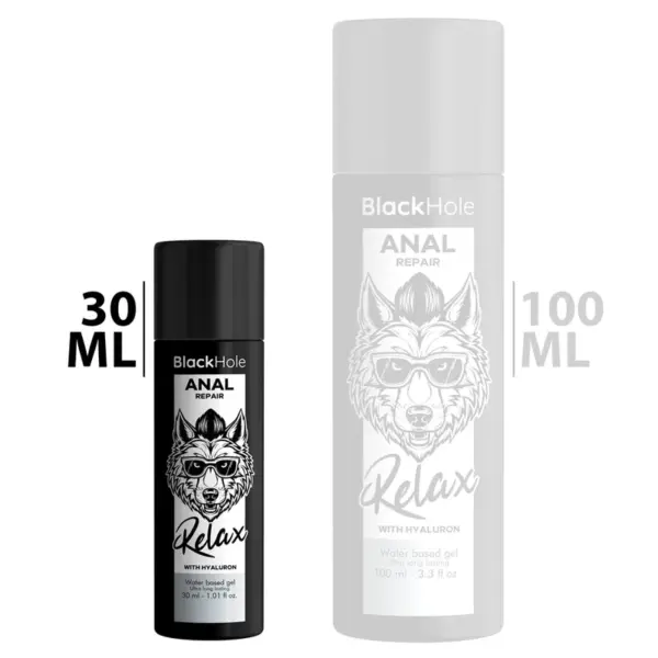 Black Hole - Lubricante Anal Base Agua Relax con Hyaluron 30 ml - Imagen 2