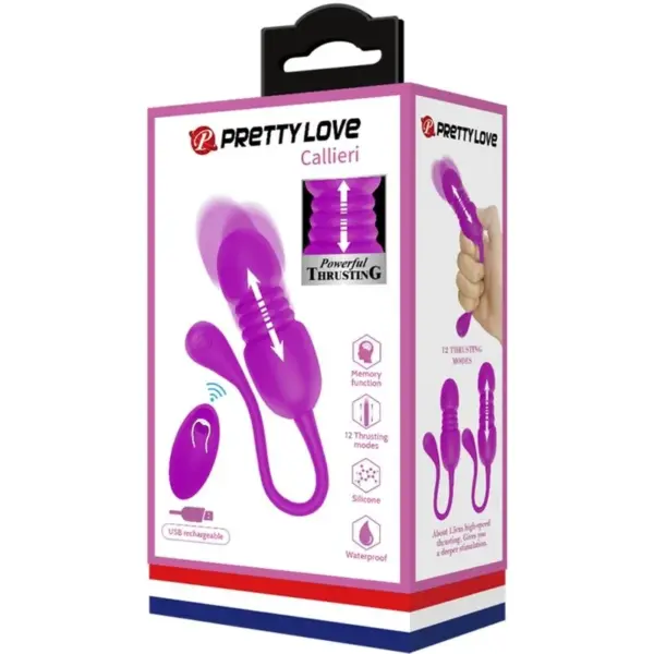 Pretty Love - Huevo vibrador morado Callieri - Imagen 4