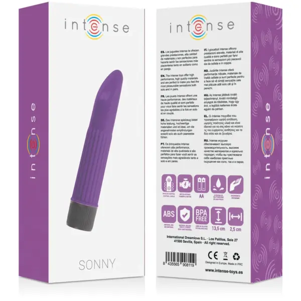 INTENSE - Vibrador Lila con Punta Curva para Placer Intenso - Imagen 4