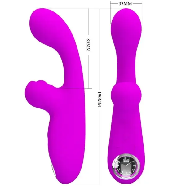 Pretty Love - Vibrador rabbit con licking morado