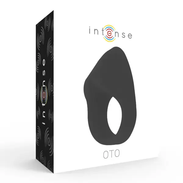 INTENSE - OTO Anillo Vibrador Recargable Negro - Imagen 6