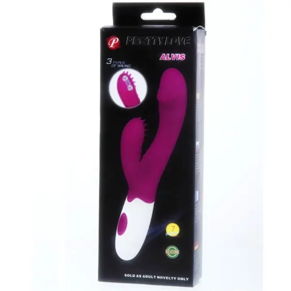 Pretty Love - Vibrador Estimulador André en color lila y blanco