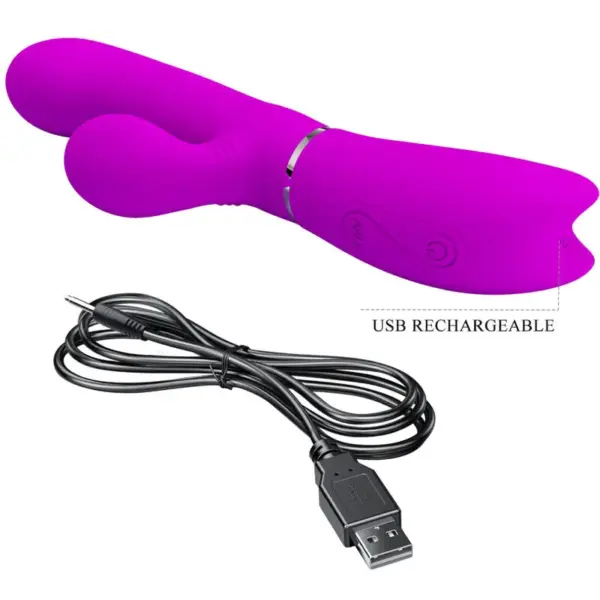 Pretty Love - Vibrador Estimulador Clítoris Morado - Imagen 6