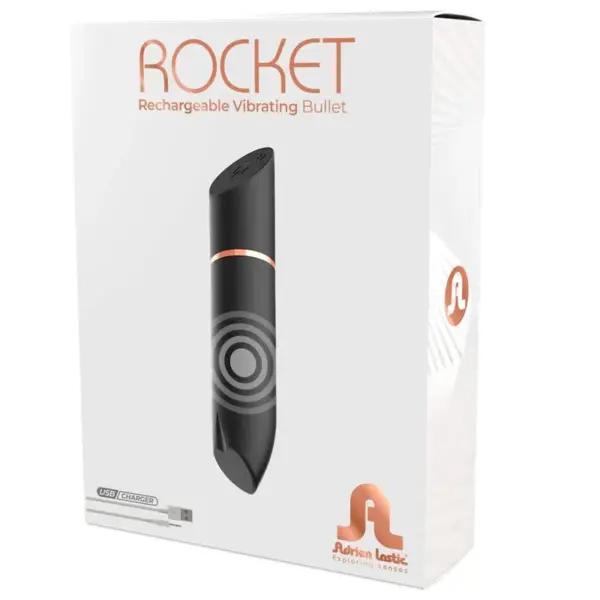 ADRIEN LASTIC - Rocket Bala Recargable Negro - Imagen 4