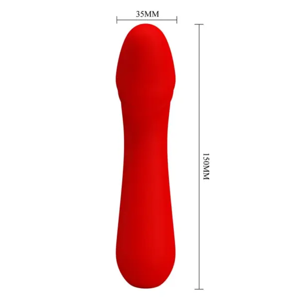 Pretty Love - Vibrador de punto G recargable rojo - Imagen 6