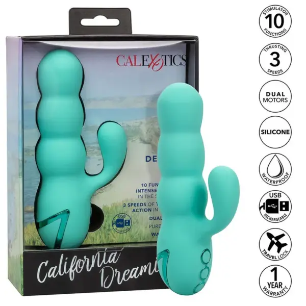 CalExotics - Del Mar Diva Vibrador Rabbit Verde Agua