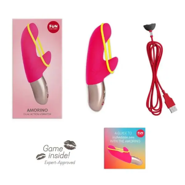 Fun Factory - Rosa Amorino/Amarillo Fluor MiniVibrador - Imagen 8