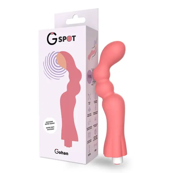 G-SPOT - Vibrador Punto G Recargable Gohan Light Red - Imagen 4