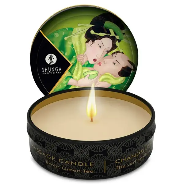 Shunga - Mini Caress by Candlelight Vela Masaje Té Verde 30 ml