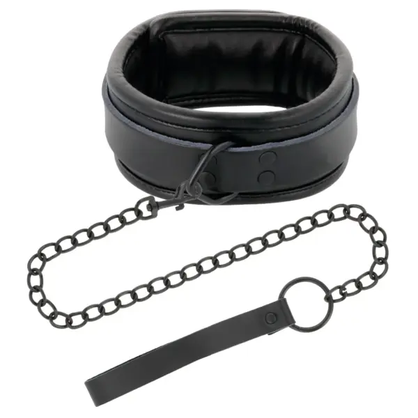 DARKNESS - Collar con Cadena Negro para BDSM - Imagen 2