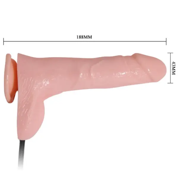 BAILE - Dildo Hinchable Realístico con Ventosa de 15 cm - Imagen 3