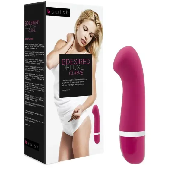 B SWISH - Bdesired Deluxe Curve Rosa - Vibrador Curvado para Placer Intenso