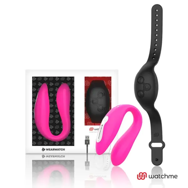 WEARWATCH - Vibrador Dual Technology Watchme Fucsia/Azabache - Imagen 2