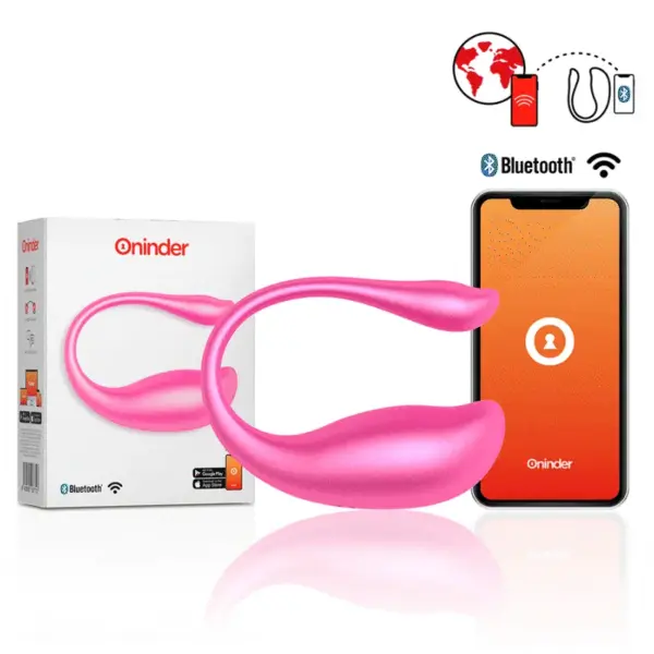 ONINDER - Huevo Vibrador Rosa con Control Remoto y APP Gratuita