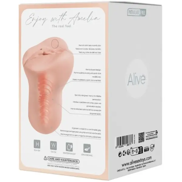 Alive - Amelia Masturbador Masculino Vagina Super Realístico Natural - Imagen 9