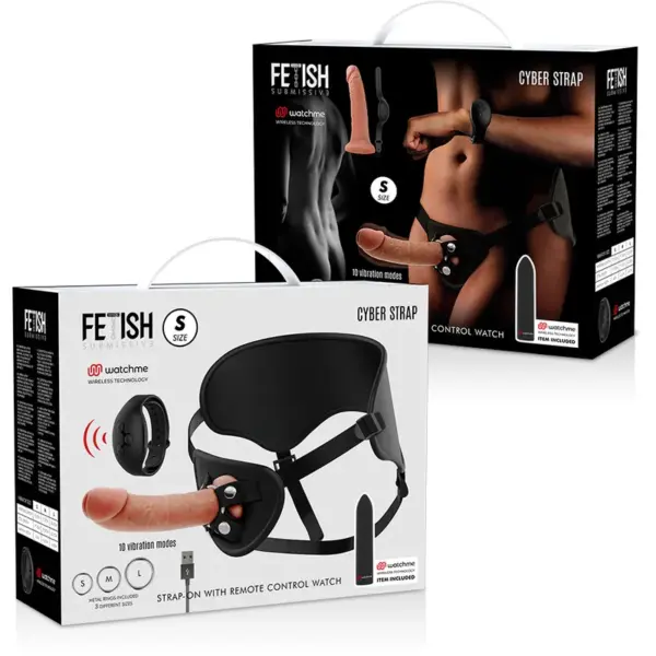 Fetish Submissive Cyber Strap - Arnés con Dildo y Bala Control Remoto - Imagen 14