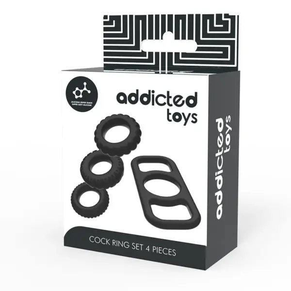 ADDICTED TOYS - Set 4 Anillos Silicona para el Pene - Imagen 7