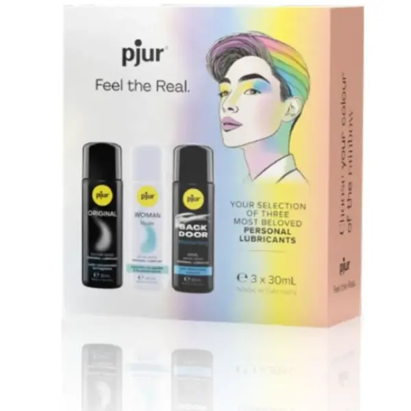 PJUR - PRIDE SET PREMIUM LUBRICANTES 3 X 30 ML - Imagen 2