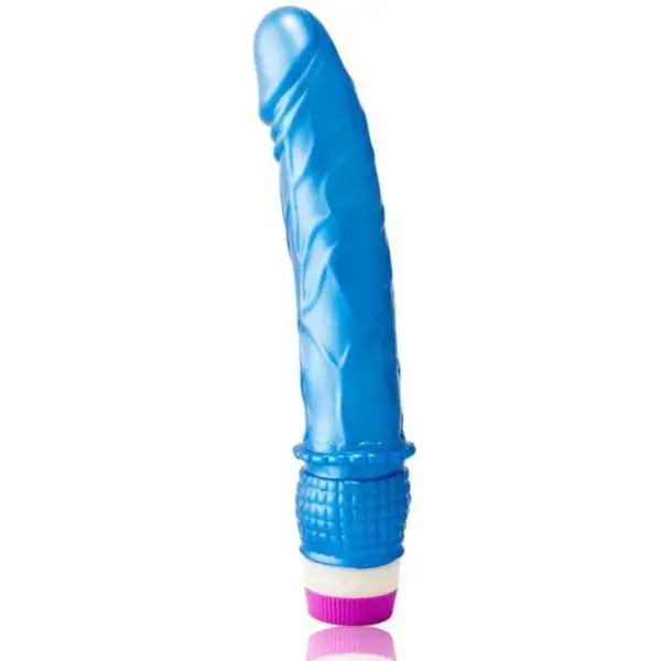 Waves of Pleasure - Vibrador de gelatina azul de 23 cm - Imagen 2