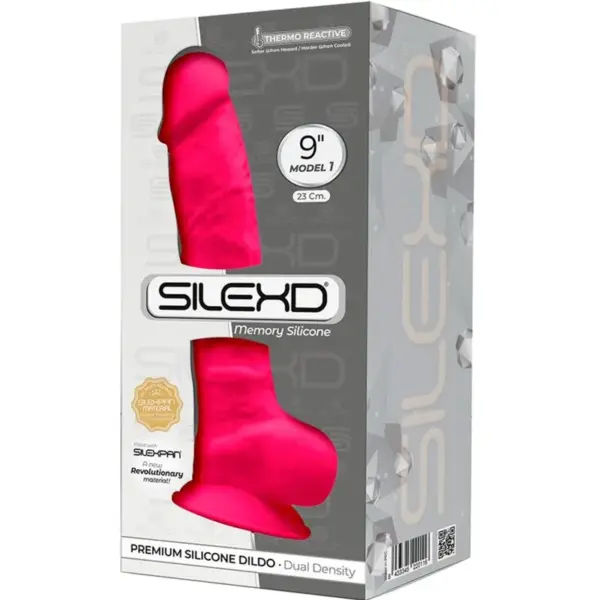 SILEXD - Modelo 1 Pene Realista Silicona Premium Silexpan Fucsia - Imagen 3