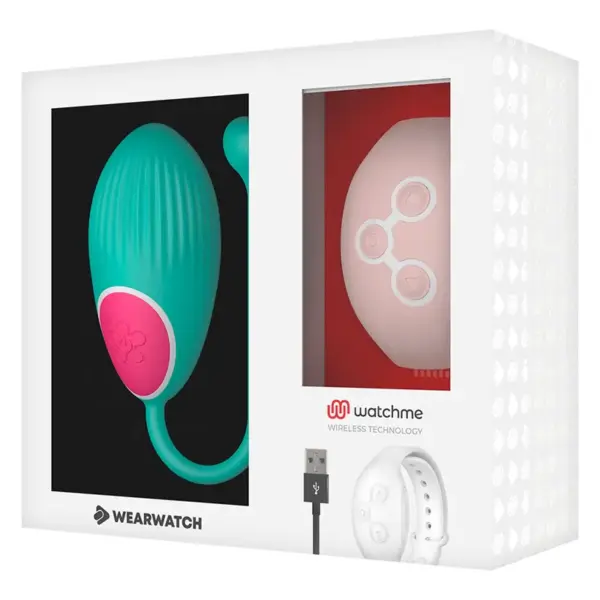 WEARWATCH - Huevo Control Remoto Technology Watchme Agua Marina / Rosa - Disfruta del Placer a Distancia - Imagen 6