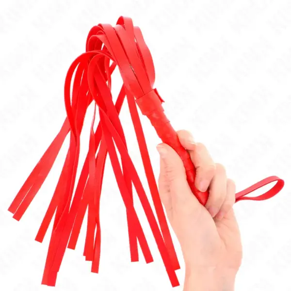 KINK - LÁTIGO SIMPLE ROJO 45 CM para Juegos BDSM Intensos - Imagen 3