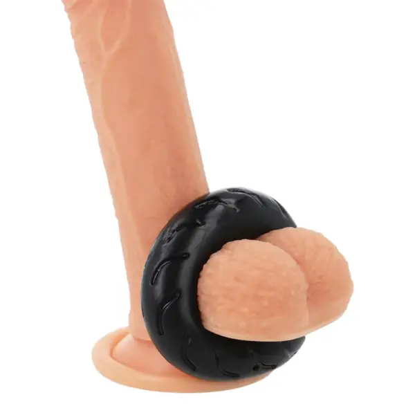 Powering - Anillo pene super flexible y resistente de 5cm PR08 negro