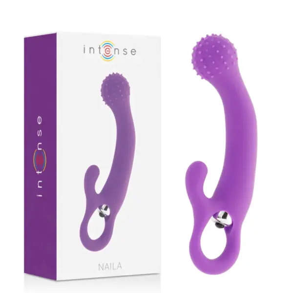 Intense - Vibrador Naila de Silicona Lila para Placer Intenso