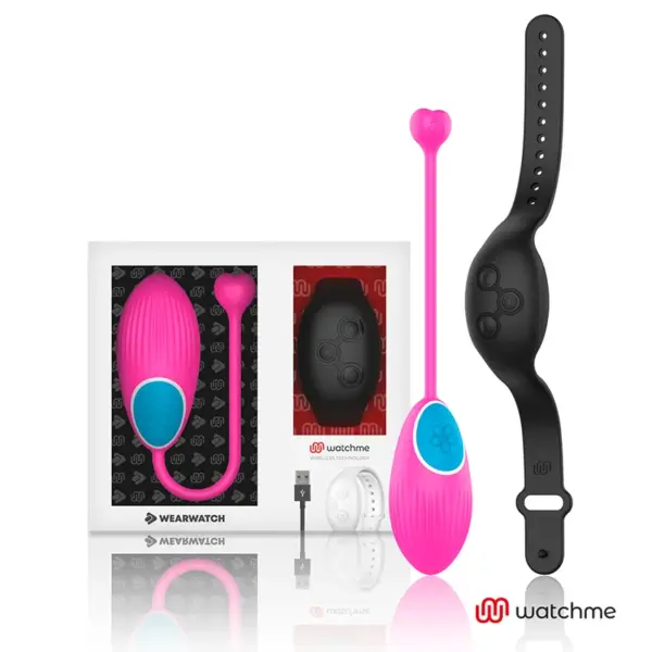 WEARWATCH - Huevo Control Remoto Technology WatchMe Fucsia/Azabache - Imagen 2