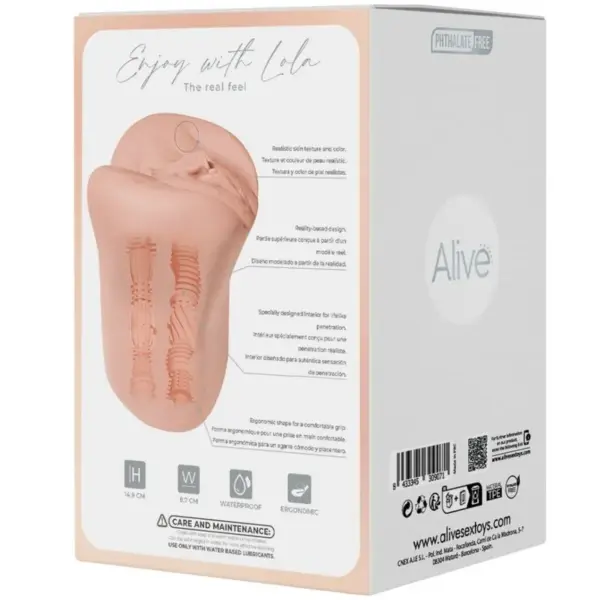 ALIVE - Masturbador Doble Masculino Vagina & Ano Super Realístico Natural - Imagen 8