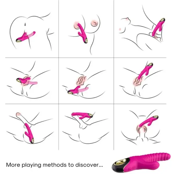 ARMONY - Vibrador de Silicona Fucsia para Placer Intenso - Imagen 2